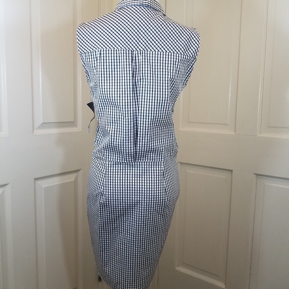 ZARA TRAFALUC BUTTON UP DRESS WITH FRONT TIE - Picture 7 of 7